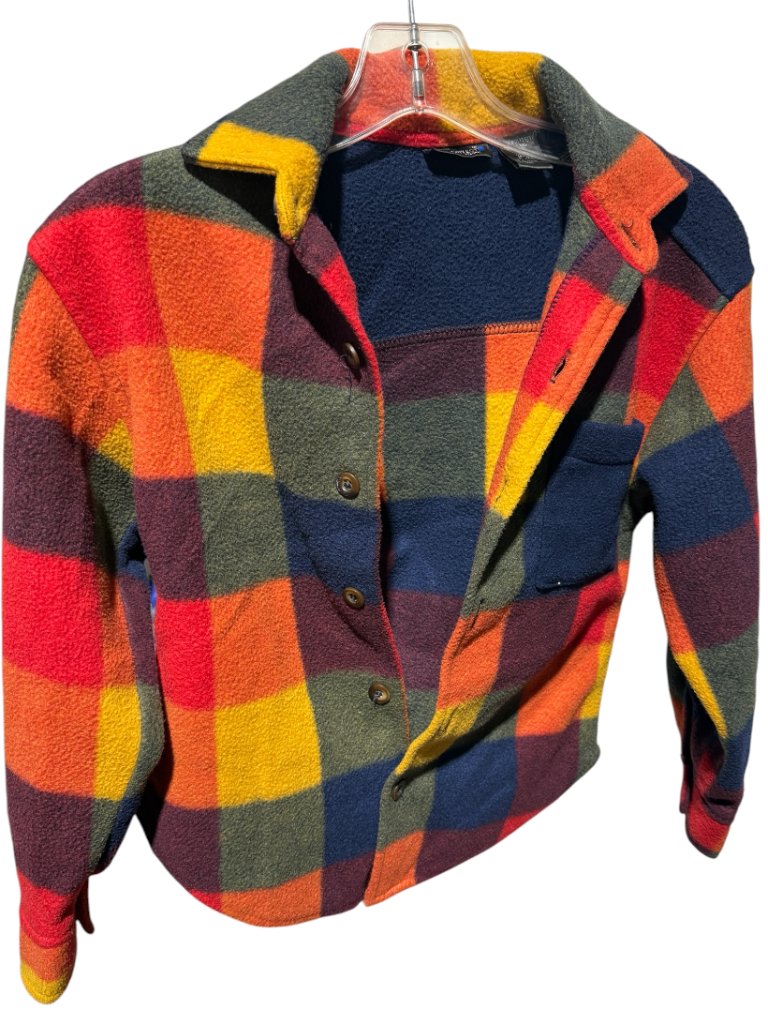 Architect Brand Colorful Squares Button Down Juniors Jacket
